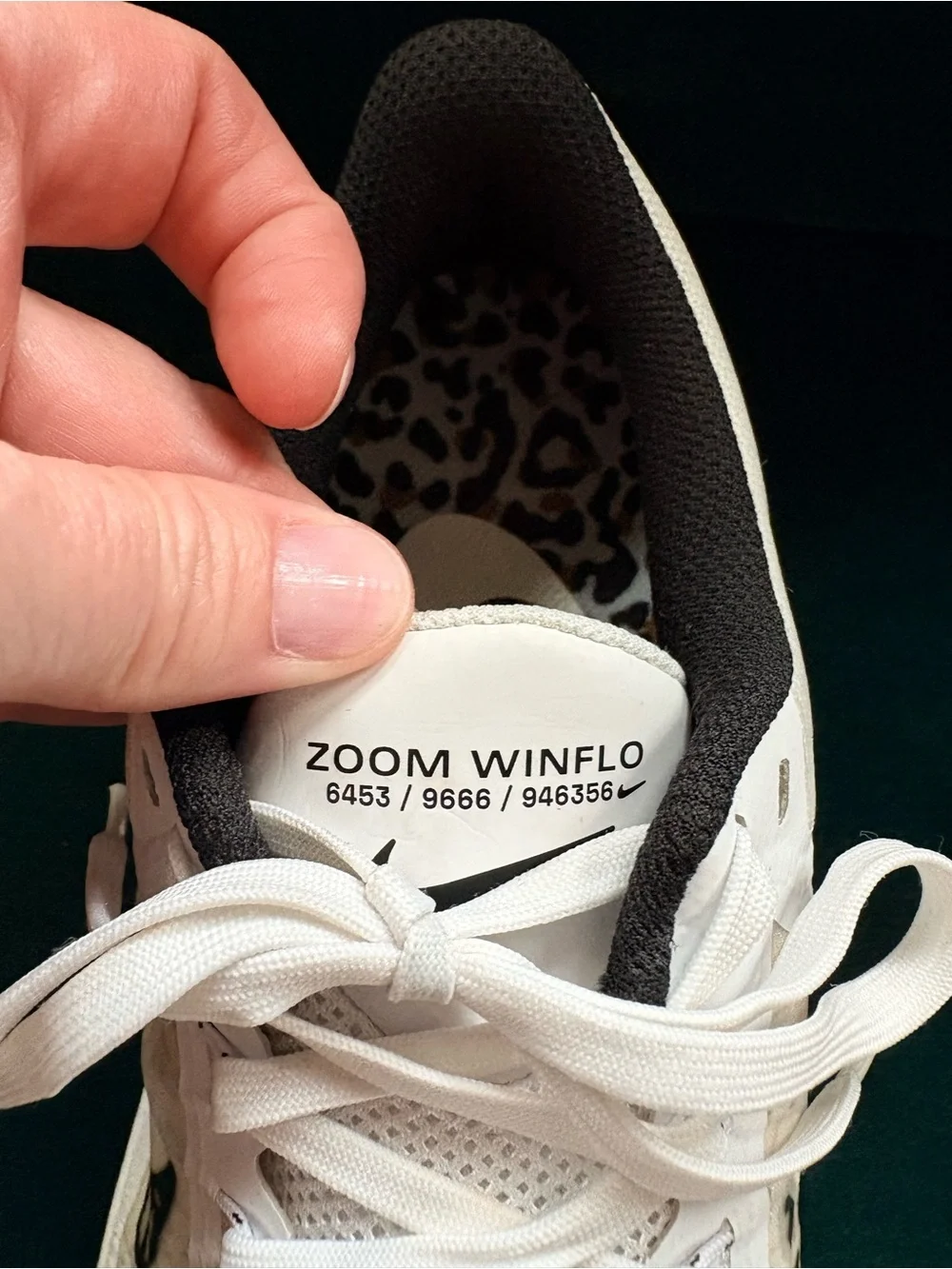 Nike Zoom Winflow Running Sneakers with Leopard Accent